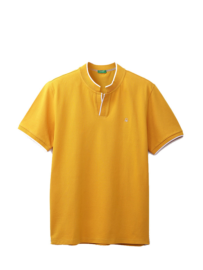 UNITED COLORS OF BENETTON MENS SHORT SLEEVE TIPPING T-SHIRT