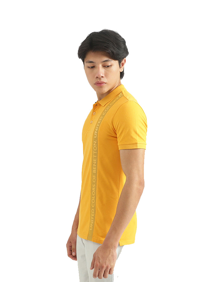 UNITED COLORS OF BENETTON MEN BRAND LOGO T-SHIRT