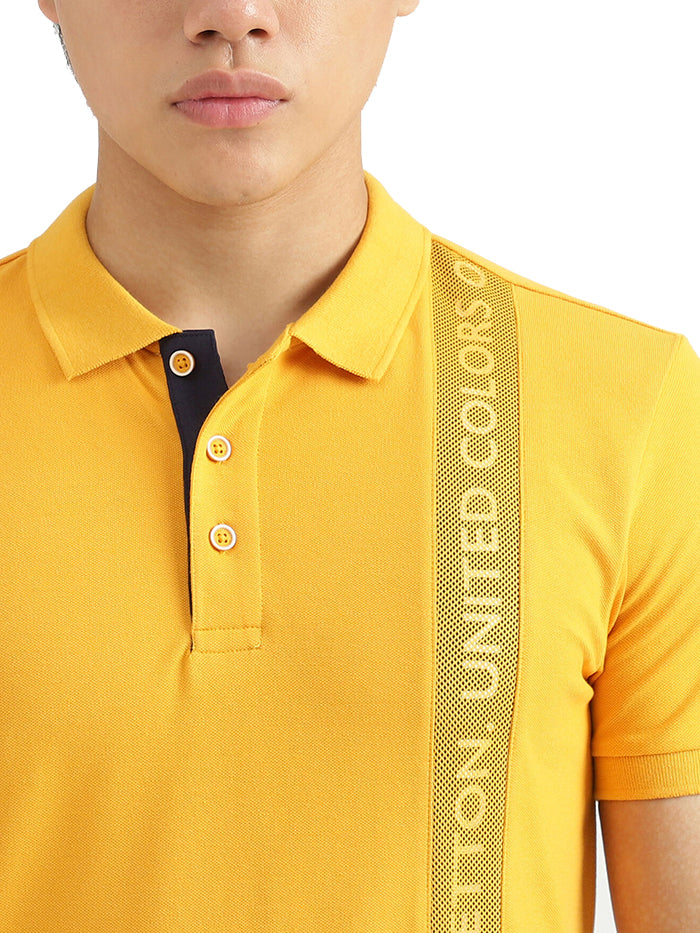 UNITED COLORS OF BENETTON MEN BRAND LOGO T-SHIRT