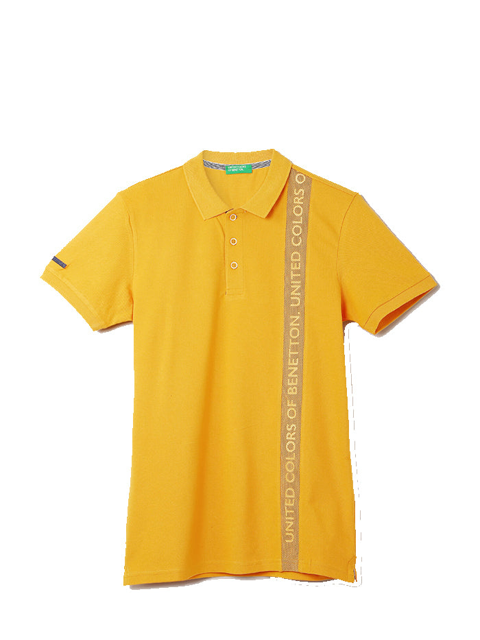 UNITED COLORS OF BENETTON MEN BRAND LOGO T-SHIRT