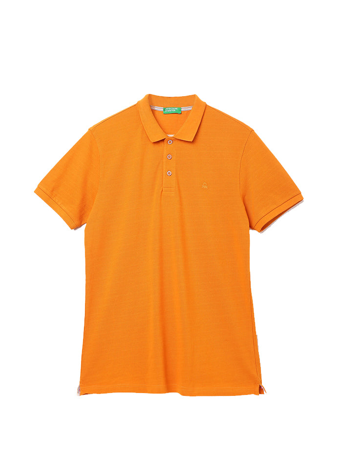 UNITED COLORS OF BENETTON MENS SHORT SLEEVE SOLID POLO T-SHIRT