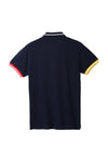 UNITED COLORS OF BENETTON NAVY BLUE PRINTED POLO T-SHIRT