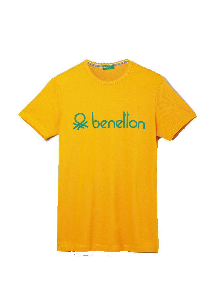 UNITED COLORS OF BENETTON MEN BRAND LOGO T-SHIRT