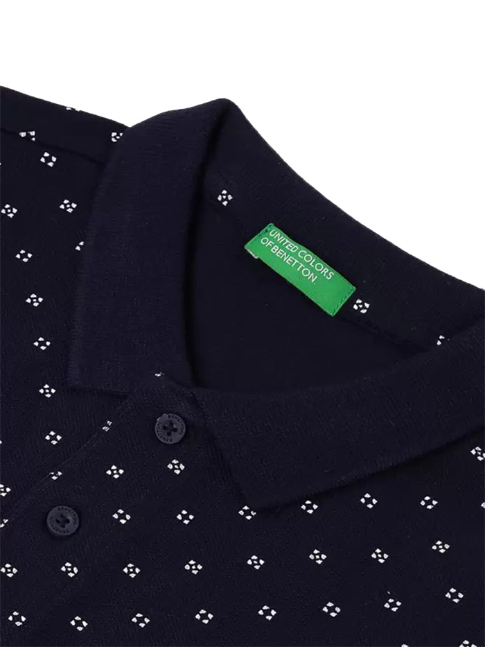 Baby Boys Printed Pure Cotton Blue T Shirt