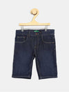 Short For Boys Casual Solid Cotton Blend