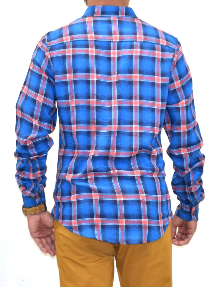 F/S LYOCELL TWILL CHECK SHIRT
