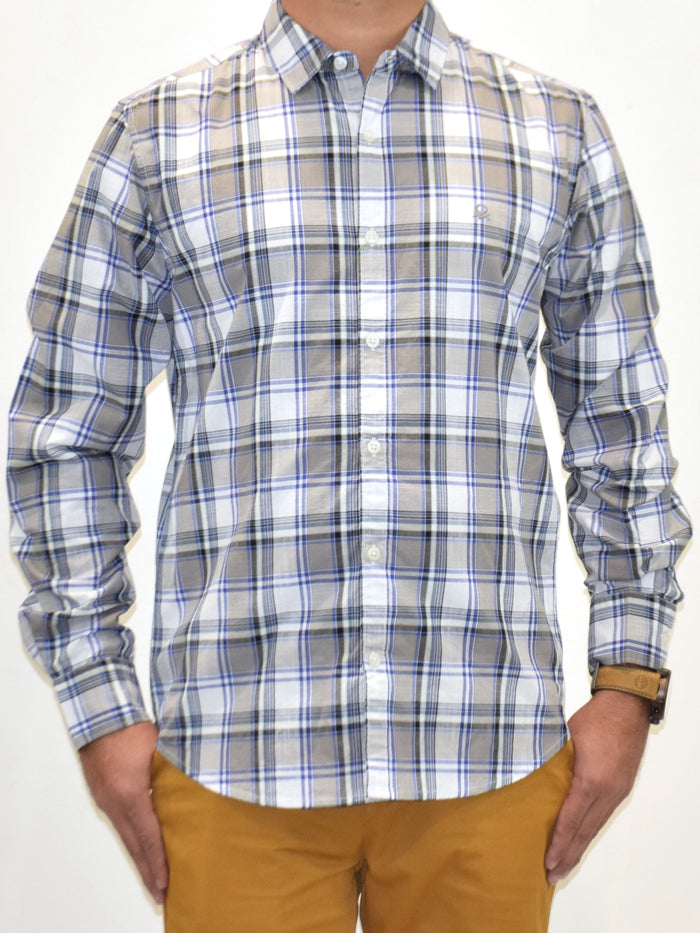 Men Regular Fit Checkered Casual Shirt - FineBrandz