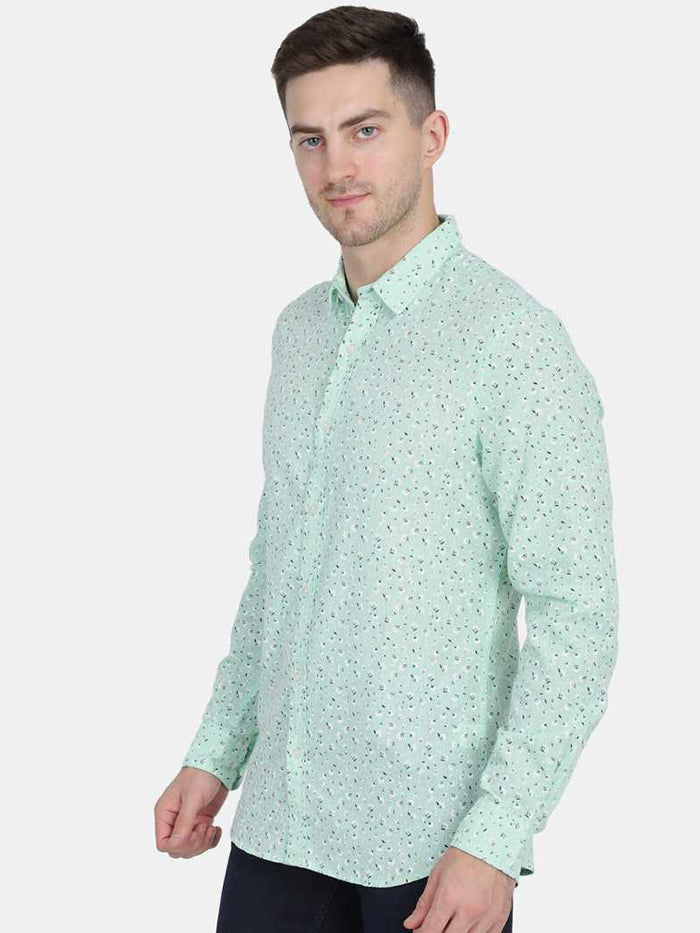 Men Slim Fit Printed Casual Shirt