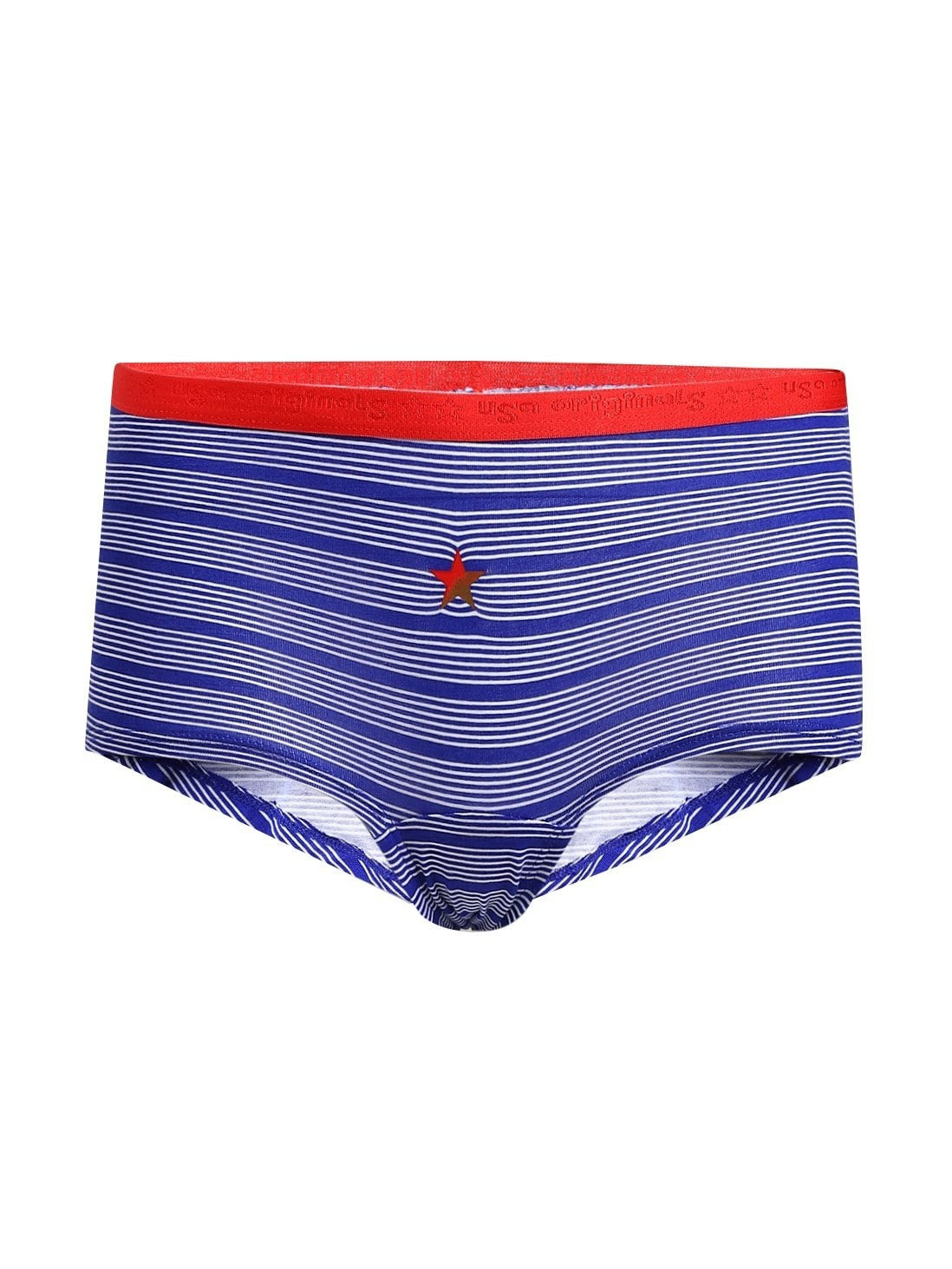 Girls Assorted Plain and Prints Boyshort Pack of 2