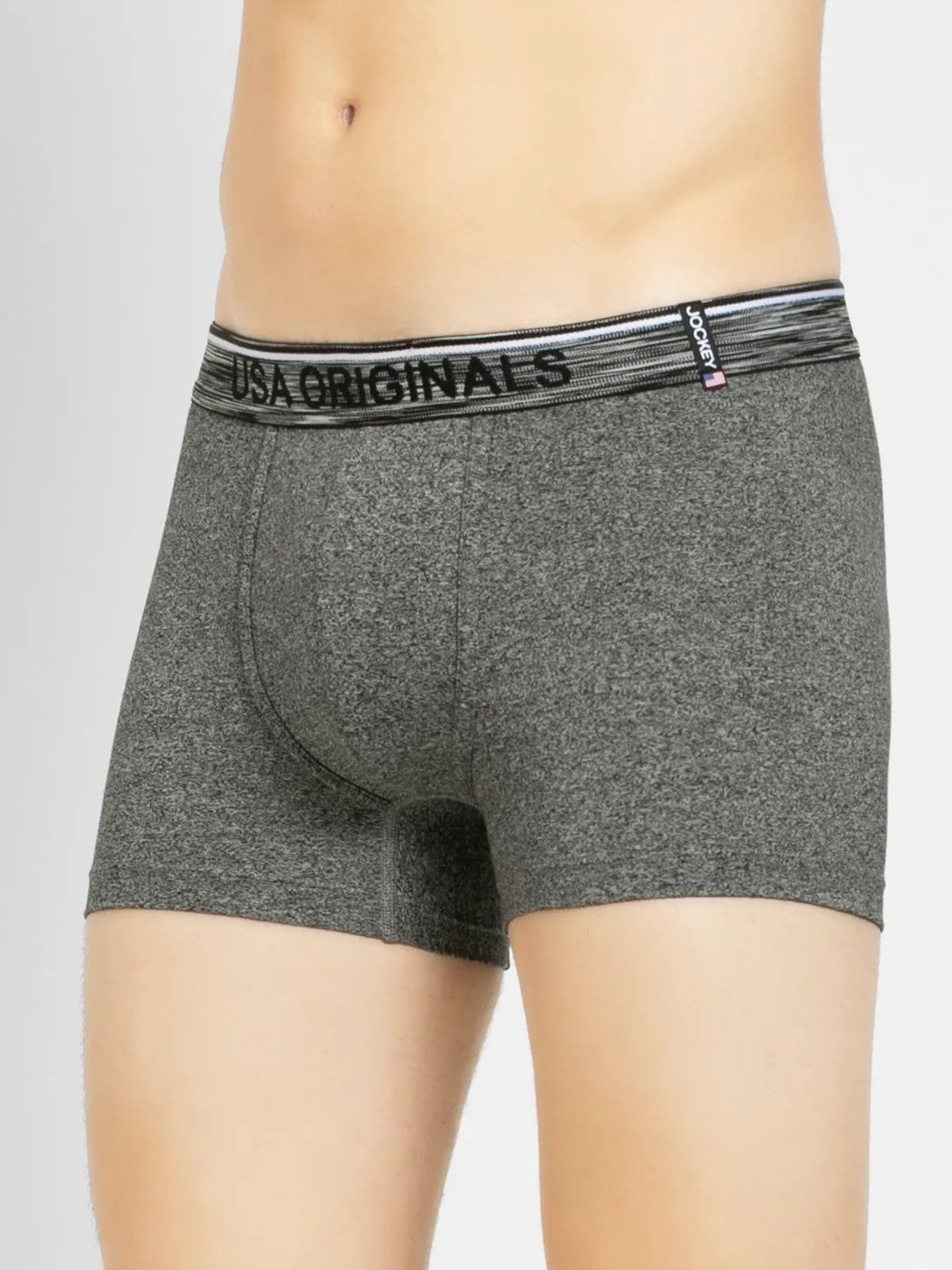 Men's Black Jaspe Trunk