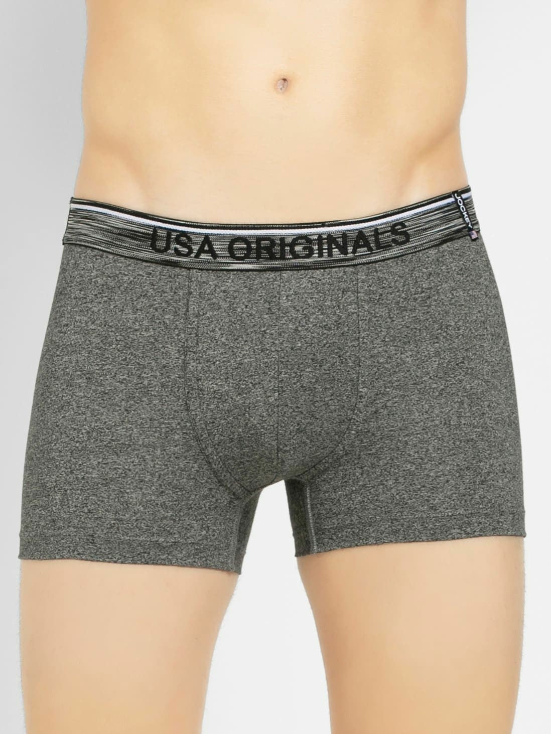 Men's Black Jaspe Trunk