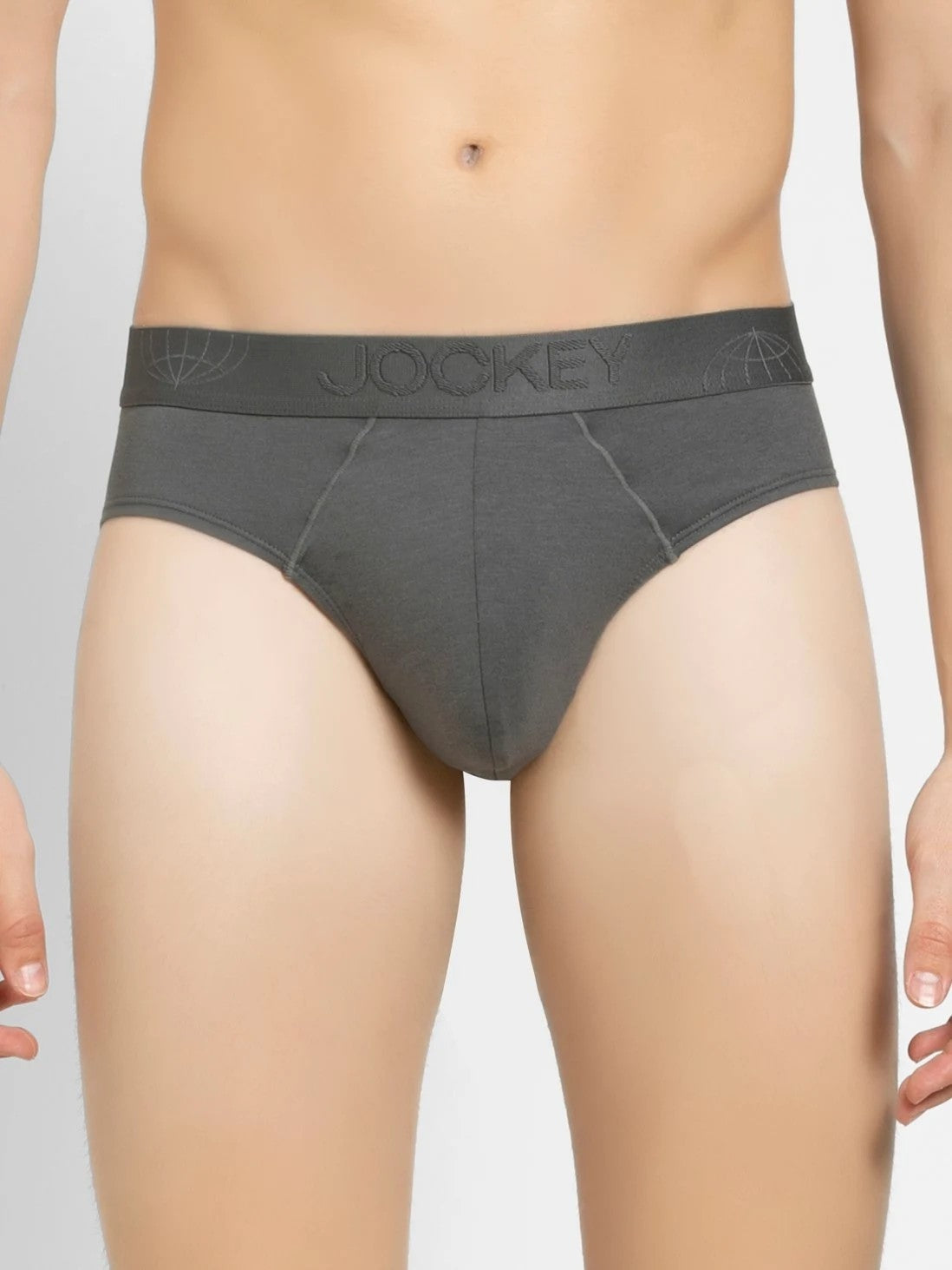 Men's Gun Metal Ultra Soft Brief - FineBrandz