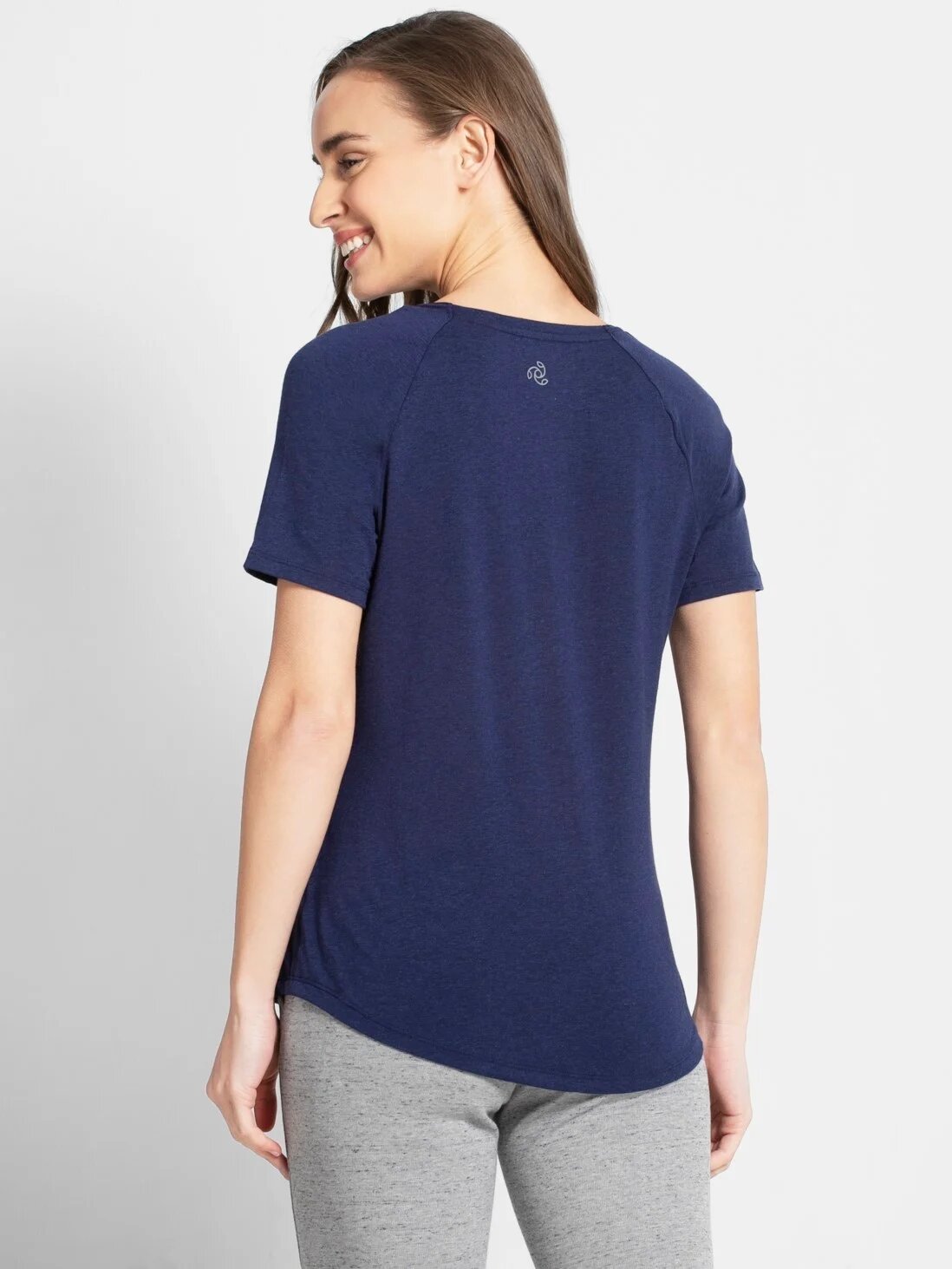 Buy Bralux Bela T-Shirt Bra Melange Black - Melange Blue Set Of 2 Online