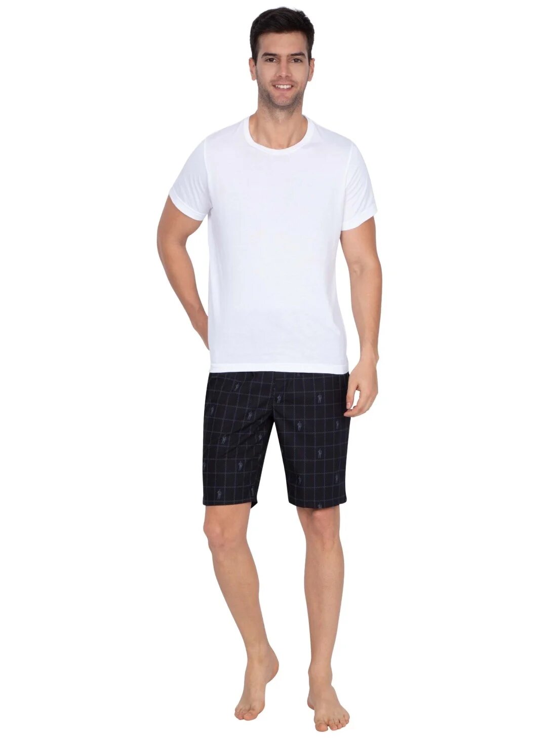 Men's Navy Des1 Bermuda Bottoms