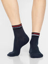 Men&#39;s Navy Melange Ankle Socks