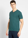 Men&#39;s Pacific Green V-Neck T-shirt