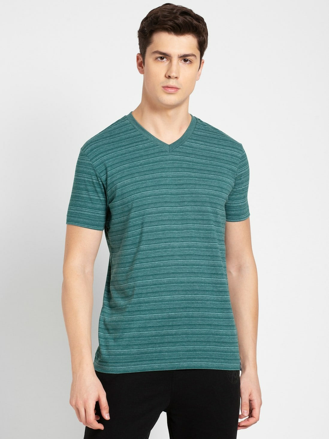 Men's Pacific Green V-neck T-Shirt