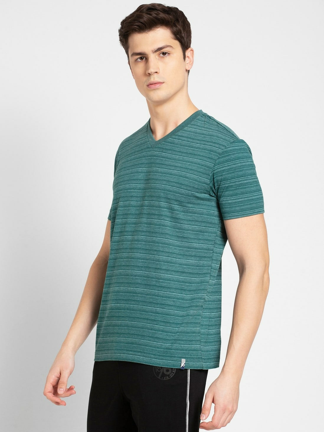 Men's Pacific Green V-neck T-Shirt